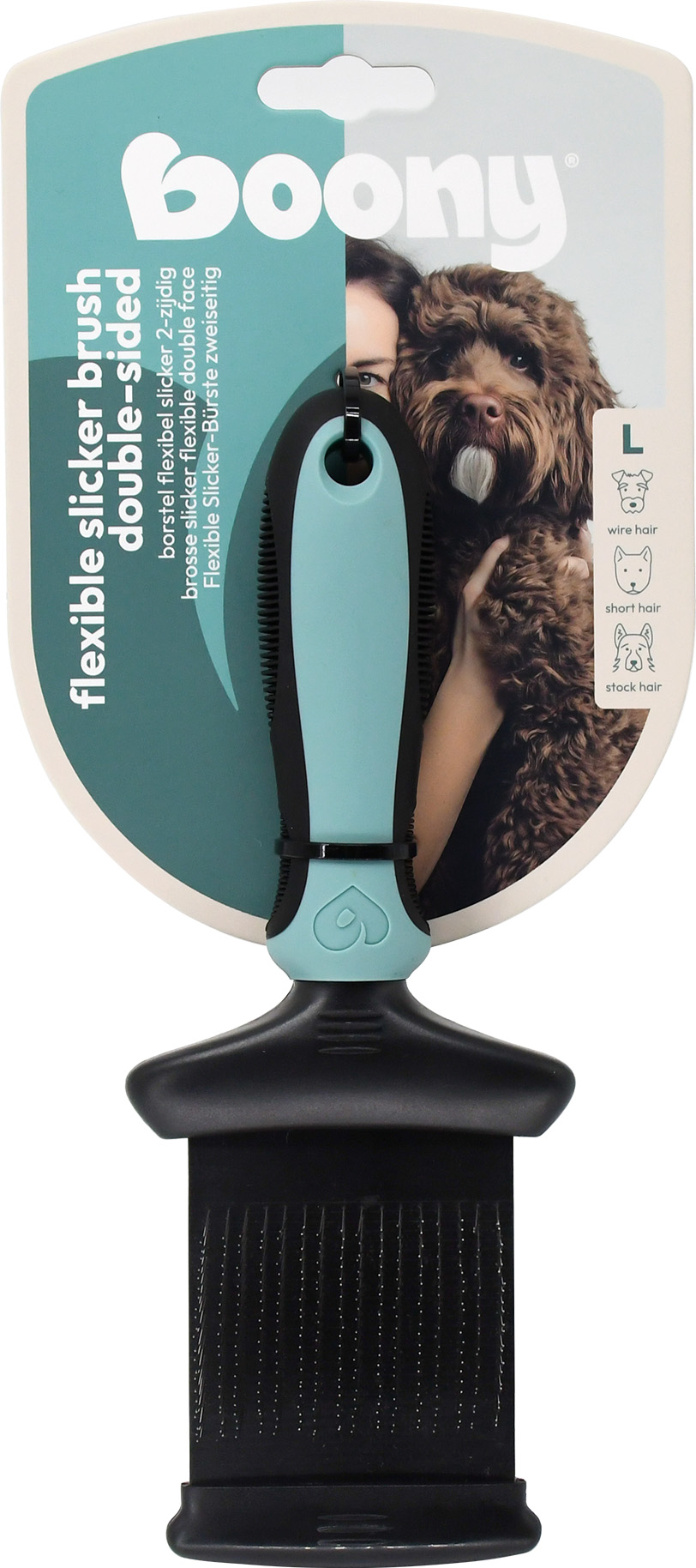 Hondenborstel Flexibele Slicker 2-zijdig