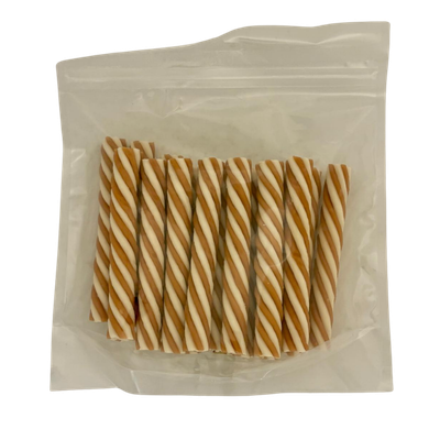 Buffelhuidspiraal met Kip 12cm - 400 Gram