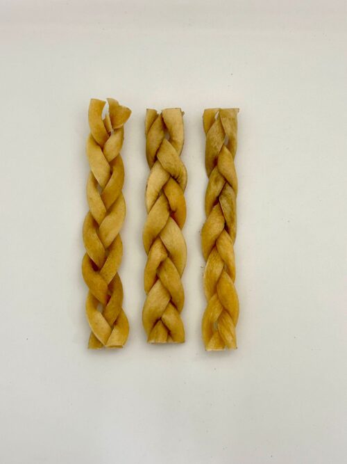 Gevlochten Runderhuid - 3 Stuks