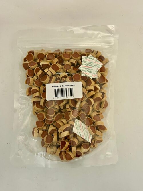 Kip en Kabeljauw Sushi - 400 Gram