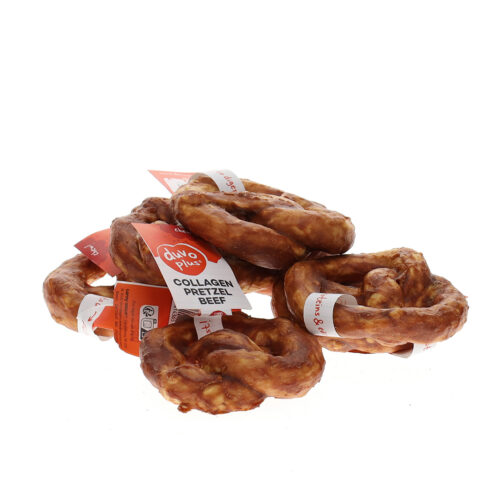 Collageen Pretzel Rund 8,5cm - 2 stuks