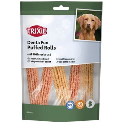 Denta Fun Puffed Rolls met Kip - 100 Gram