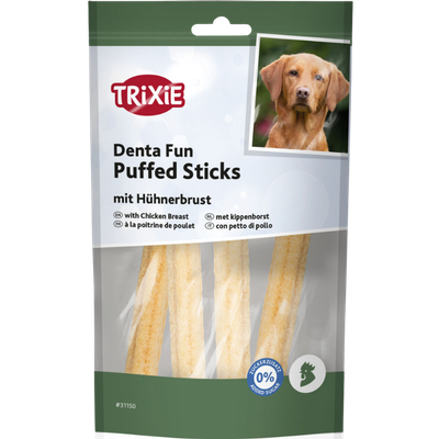 Denta Fun Puffed Sticks met Kip - 3 x 40 Gram