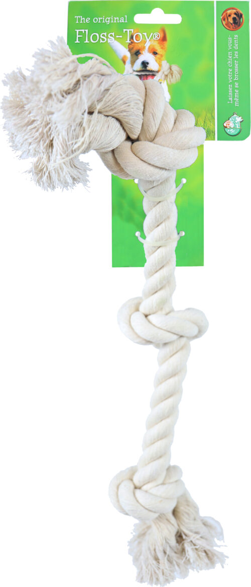 Flostouw Wit Knopen - 3 knopen