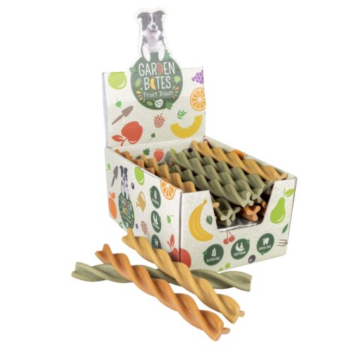 Garden Bites Fruity Dental Swirls 25 cm - 3 stuks