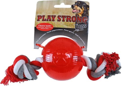 Rubber Bal met Floss 10cm