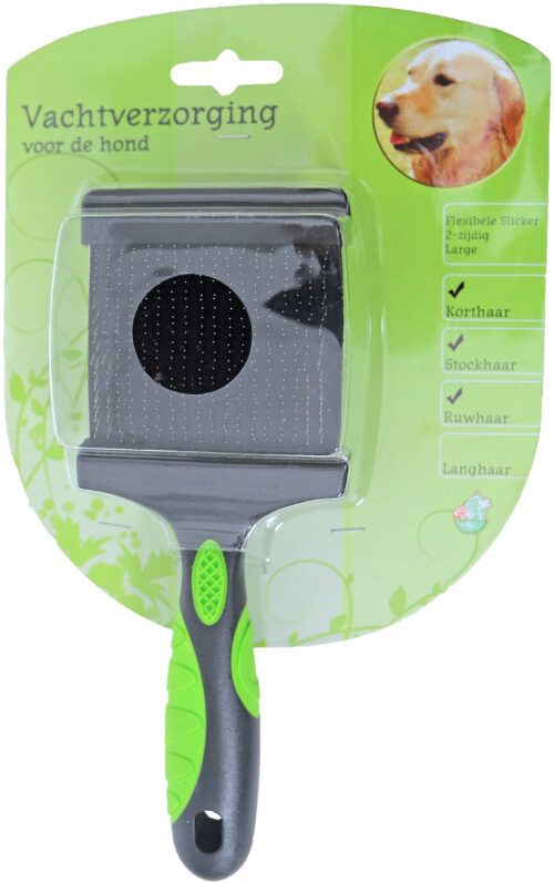 Hondenborstel Flexibele Slicker 2-zijdig