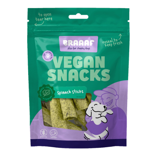 Braaaf Vegan Spinazie Stick – 6 of 12 cm | 80 gram - Afbeelding 2